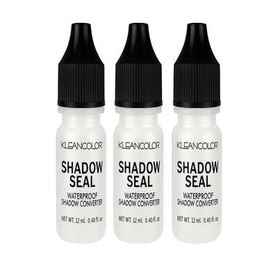 Kleancolor Shadow Seal  Waterproof Liquid Converter for Eyeshadow & Pigments, 0.4 Fl Oz, Clear (Pack of 3)