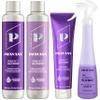 PRAVANA The Perfect Blonde Purple Toning Shampoo & Conditioner & Masque & Leave-In | Neutralizes Brassy, Yellow Tones | For Color Treated Hair | Chromasilk Enhances Shine & Protection | 10 Fl Oz view 1