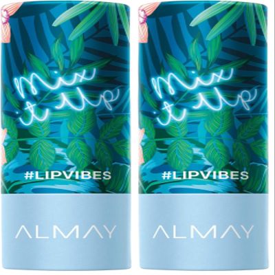 Almay Lip Vibes, Mix it Up, 0.14 Ounce, lipstick topper (Pack of 2)