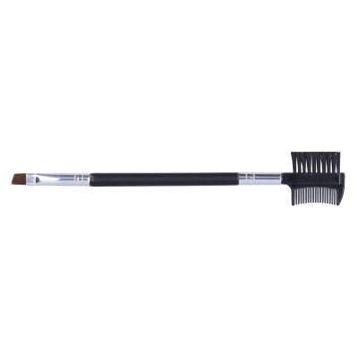 BRRNOO Dual-Head Eyelash Comb, Eyebrow Brush Long Handle Makeup Tool for Lash & Brow Grooming, Double-Sided Grooming Brush for Eyelash and Eyebrow Care