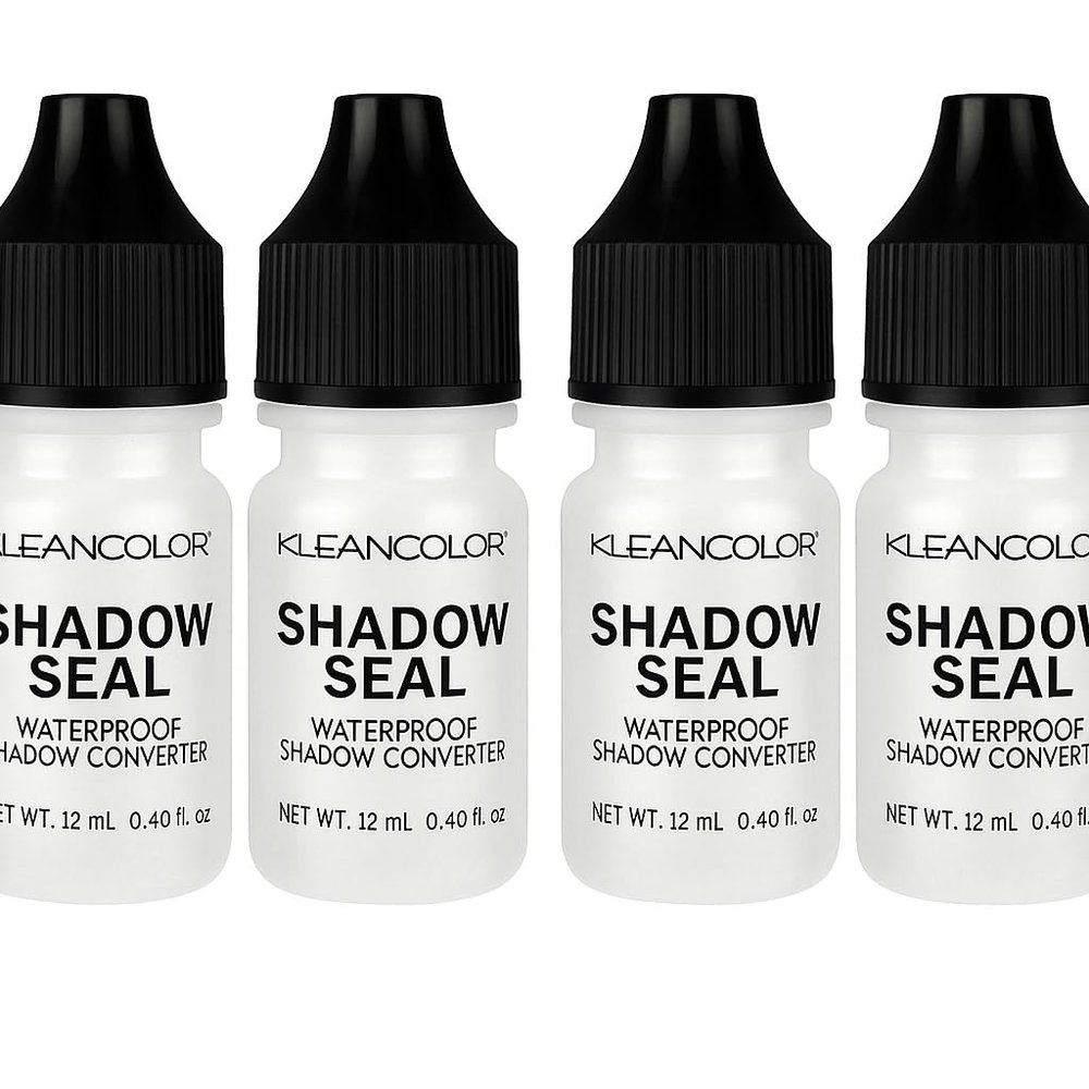 Kleancolor Shadow Seal Waterproof Liquid Converter for Eyeshadow & Pigments, 0.4 Fl Oz, Clear (Pack of 4)