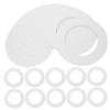 FRCOLOR 50pcs Wax Machine Mats Paper Ring Mats for Wax Heater Hair Removal Accessories Protective Waxing Liners for Easy Clean-up Compatible Heaters view 1