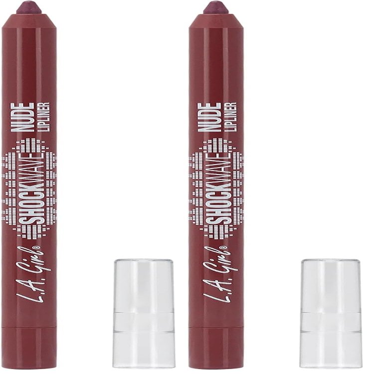 L.A. Girl Shockwave Lipliner, Rosewood GP743 (Pack of 2)