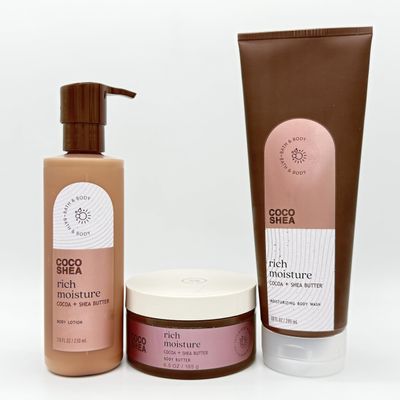 Bath & Body Coco Shea 3-Piece Bundle | Body Lotion, Body Butter and Moisturizing Body Wash