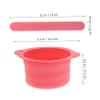 4pcs Foldable Silicone Wax Pot Liner Wax Melting Bowls for Hair Removal Versatile Pink Purple Waxing Kit for Home Travel Use view 2