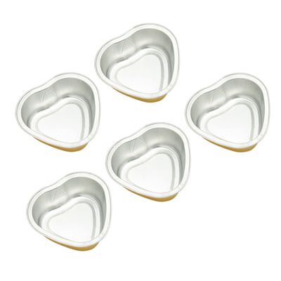 CALLARON 5pcs Metal Hair Removal Bean Depilatory Bowls Wax Bowl for Hair Removal Wax Warmer Remove Tool