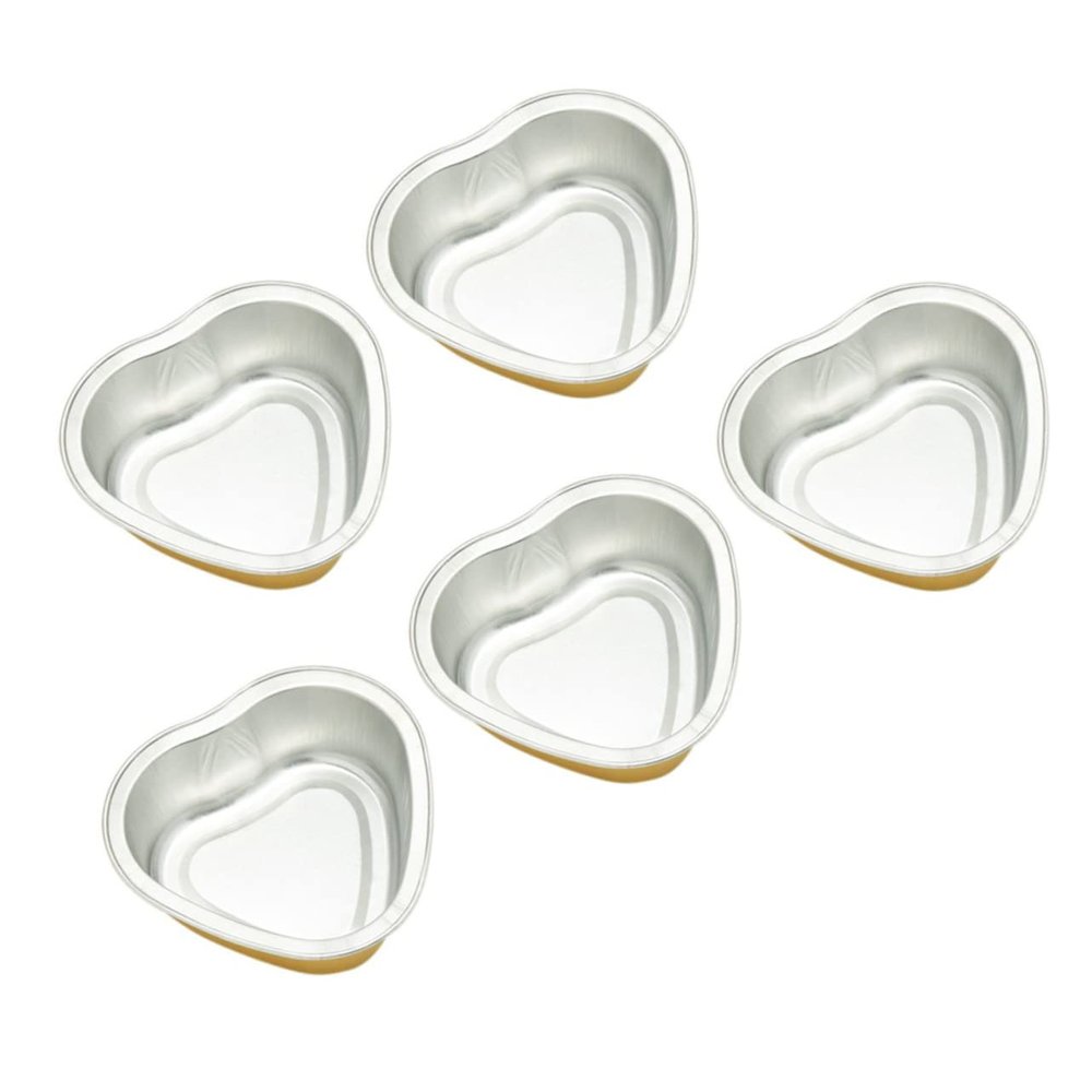 CALLARON 5pcs Metal Hair Removal Bean Depilatory Bowls Wax Bowl for Hair Removal Wax Warmer Remove Tool