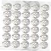 200PCS Facial Mask Transparent Plastic Face for DIY Skin Care for Hydration Coverage of Each view 2