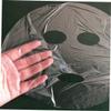 200PCS Facial Mask Transparent Plastic Face for DIY Skin Care for Hydration Coverage of Each view 3