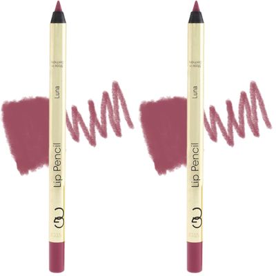 Gerard Cosmetics Lip Pencil (Luna), Ultra Pigmented Matte Pink Lip Liner, Long Lasting, Hydrating Creamy Formula, Cruelty Free (Pack of 2)