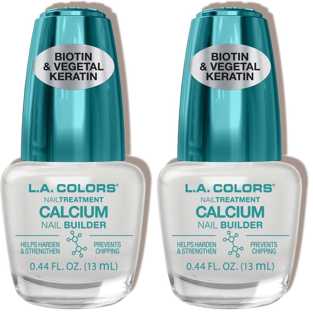 L.A. COLORS Salon Fabulous Nail Treatments, Calcium Nail Builder CNL525 (Pack of 2)