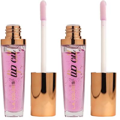 L.A. COLORS Lip Oil, Berry Burst (Raspberry Scented) CLG445 (Pack of 2)