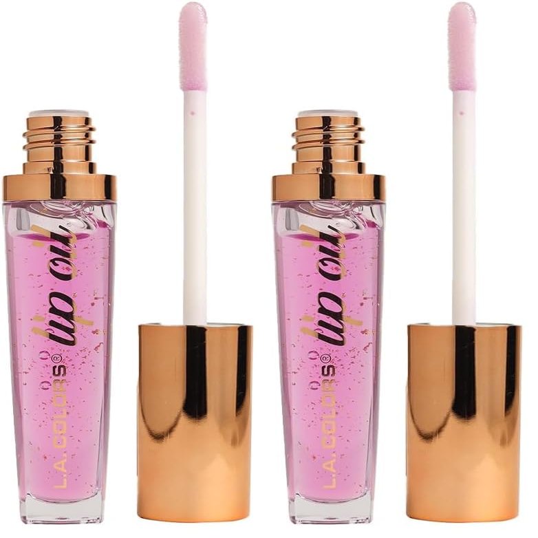 L.A. COLORS Lip Oil, Berry Burst (Raspberry Scented) CLG445 (Pack of 2)