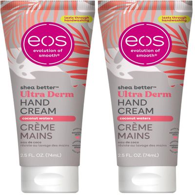 eos Shea Better Hand Cream - Coconut Hand Lotion and Skin Care | Instant Hydration + Lasting Protection | 2.5 oz (Pack of 2)