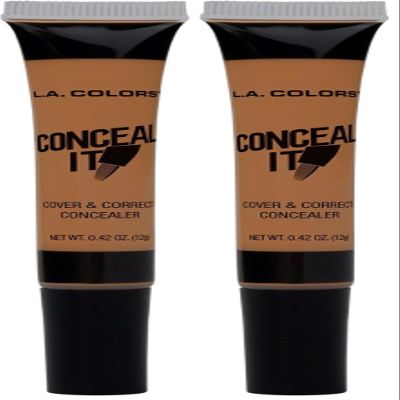 L.A. COLORS Conceal It Concealer, Honey Beige CC574 (Pack of 2)