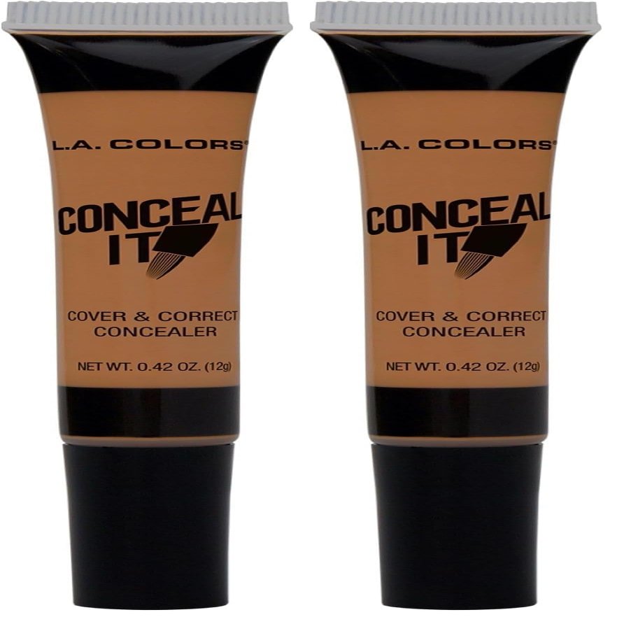 L.A. COLORS Conceal It Concealer, Honey Beige CC574 (Pack of 2)