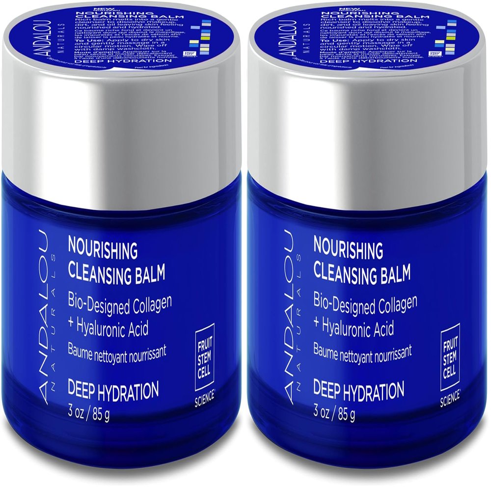 Andalou Naturals DEEP HYDRATION Nourishing Cleansing Balm (Pack of 2)
