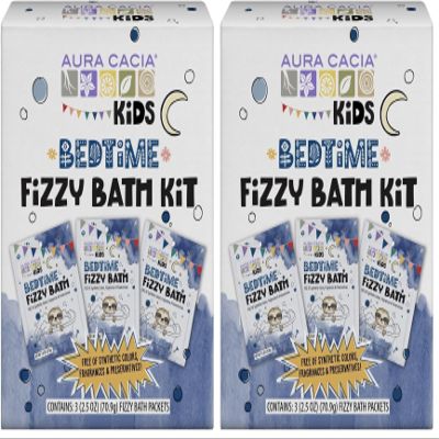 Aura Cacia Kids Bedtime Fizzy Bath Kit (Pack of 2)