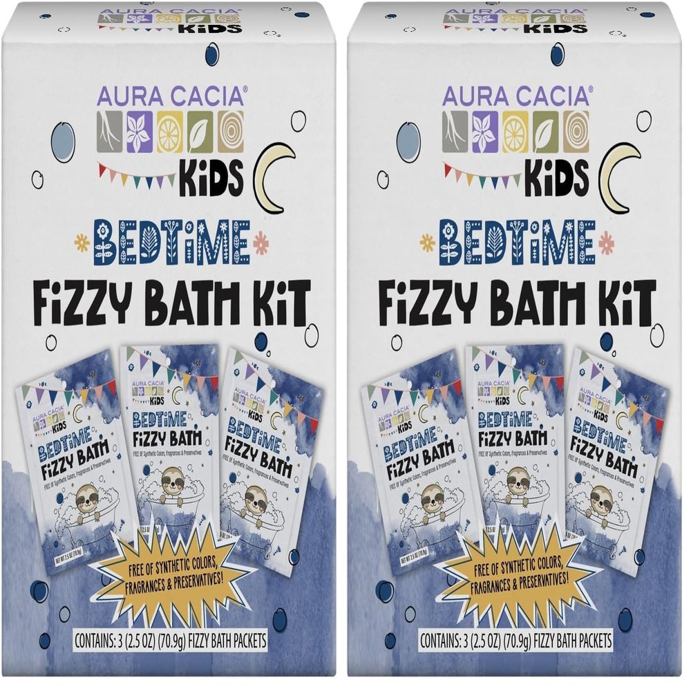 Aura Cacia Kids Bedtime Fizzy Bath Kit (Pack of 2)