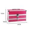 harayaa Colorful Makeup Set with Eyeshadow Palette, Blusher, Eyebrow Powder, And Eyeliner Pencil for Girls, Rose Red view 3