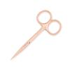 Grip Scissor Precision Rose Gold R5  Stainless Steel Beauty Scissors for Eyebrows, Facial Hair & Nail Trimming  Fine Tip with Non-Slip Rose Gold Finish for Detail Work view 1