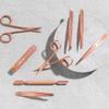 Grip Scissor Precision Rose Gold R5  Stainless Steel Beauty Scissors for Eyebrows, Facial Hair & Nail Trimming  Fine Tip with Non-Slip Rose Gold Finish for Detail Work view 4