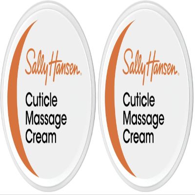 Sally Hansen Cuticle Massage Cream, Cuticle Care, Nourishing, Includes Apricot Oil (Pack of 2)