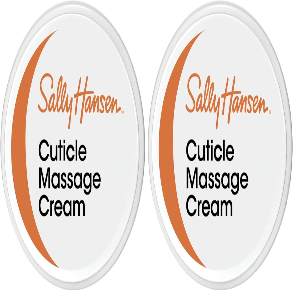 Sally Hansen Cuticle Massage Cream, Cuticle Care, Nourishing, Includes Apricot Oil (Pack of 2)