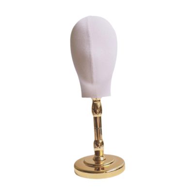 harayaa Wig Display Head for Home Use And Hat Storage, Glod Base