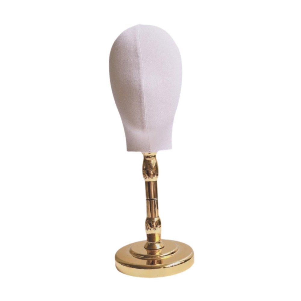 harayaa Wig Display Head for Home Use And Hat Storage, Glod Base