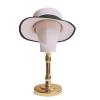 harayaa Wig Display Head for Home Use And Hat Storage, Glod Base view 3