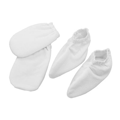 Beaupretty 2pairs Paraffin Wax Gloves for Eczema Soak Mitts Insulated Therapy Mitts Cloth Hand Foot Treatment Covers