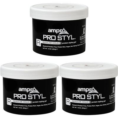 AmPro Pro Styl Protein Styling Gel Super Hold 10 oz. (Pack of 3)