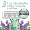 BIC Soleil Escape Scented Women's Disposable Razors, 3 Blades, Comfortable Shave, Lavender & Eucalyptus Scented Handle Shaving Razors for Women, 4 Count (Pack of 2) view 4