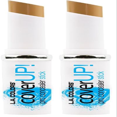 L.A. COLORS Cover UP! Concealer Stick, Bright CCS602 (Pack of 2)