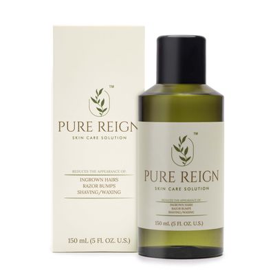 Pure Reign Skin Care Solution | Ingrown Hairs, Razor Bumps, Shaving/Waxing 5oz (150ml)