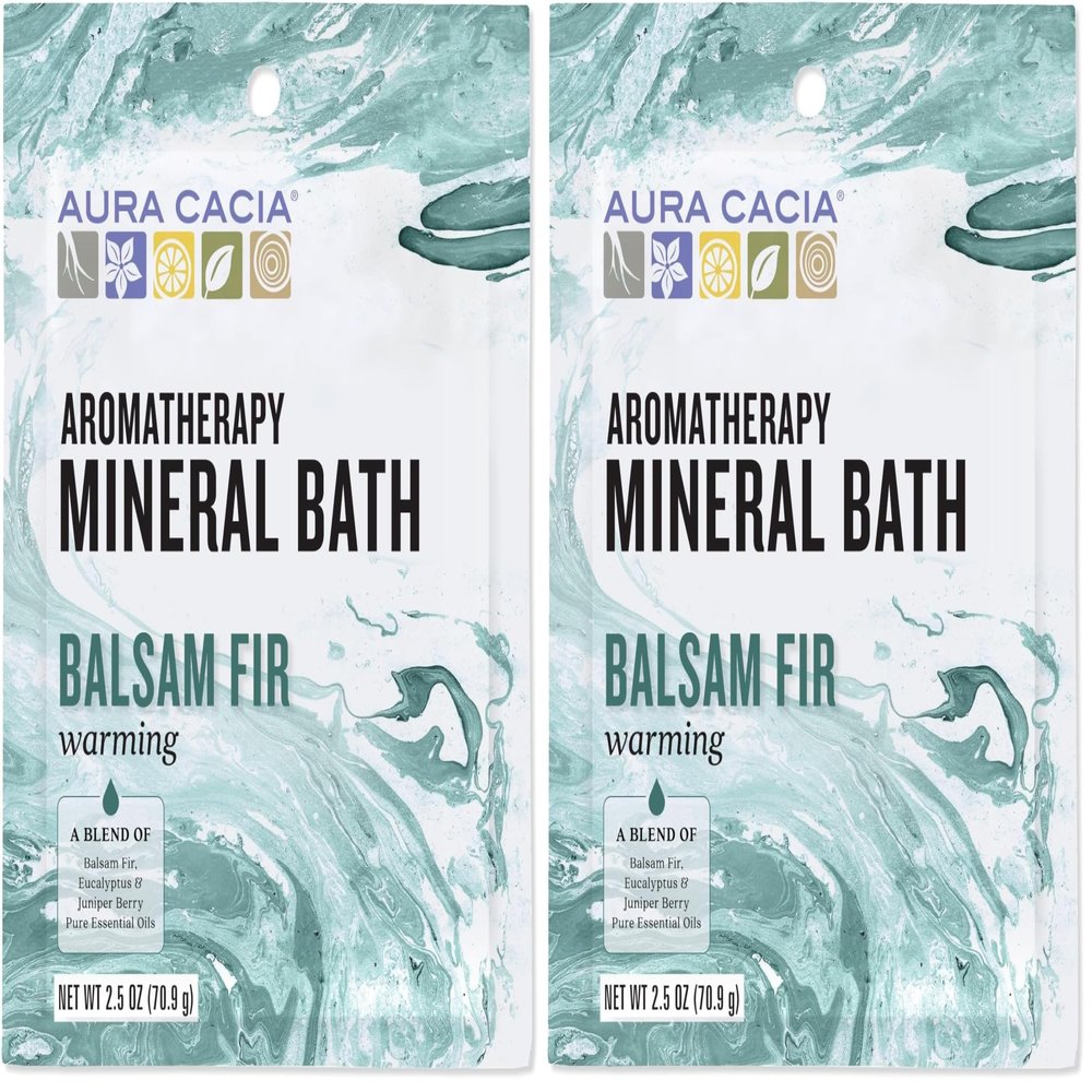 Aura Cacia Balsam Fir Mineral Bath 2.5 oz. (Pack of 2)