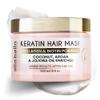 ELLA BELLA Keratin Hair Mask  Deep Conditioning Hair Treatment & Hair Repair Mask for Dry, Damaged, Curly, and Color-Treated Hair  Hydrating Deep Conditioner for Softness, Shine & Growth view 1