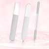 3 PCS Glass Nail Files for Natural Nails, Glass Nail Buffer and Shine Kit Professional Crystal Manicure Tools Double Sided Manicure Pedicure Tools Nails Kit for Shaping Buffing and Polishing Nailes view 3