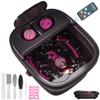 Aqvesane Collapsible Foot Bath, Foot Spa Bath Massager with Heat, Bubble, Remote Control, Temperature Control, 3 Pedicure Attachments, Feet Soaking Tub for Stress Relief view 1