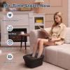 Aqvesane Collapsible Foot Bath, Foot Spa Bath Massager with Heat, Bubble, Remote Control, Temperature Control, 3 Pedicure Attachments, Feet Soaking Tub for Stress Relief view 2