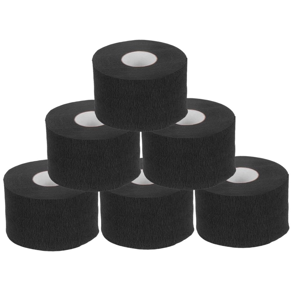6Rolls Hairdressing Neck Strips Barber Neck Paper for Salon and Home Hair Cutting Safe and Convenient Neck Covering for Hair Dyeing and Perming