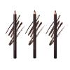 3 Pack 24 hr Waterproof Eyeliner Double Sharpenable Eye Pencil, 2 in 1 Eyeliner and Eyebrow Pencil, No Smudging, Fading, Smooth and Easy to Color (02# Dark Brown 3pcs) view 1