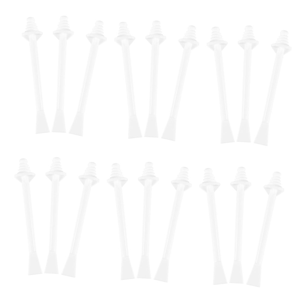 20Pcs Nose Wax Applicators Painless Hair Removal Sticks for Cleaning Smooth Plastic Design for Safe Use Lightweight and Convenient for Travel and Daily Care