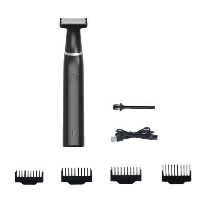 KEXIAO Men Electric Groin Hair Trimmer Pubic Hair Trimmer Body Grooming Trimmer for Men Epilator Rechargeable Shaver Tool
