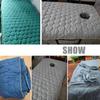 Blue/b,60x180cm(S),LDLCYCN Massage Table Bed Skirt with Face Hole Spa Massage Bed Cover with Skirt Beauty Salon Massage Mattress Cover Bedspread Breathable Beauty Bed Skirt Square Round Head view 4