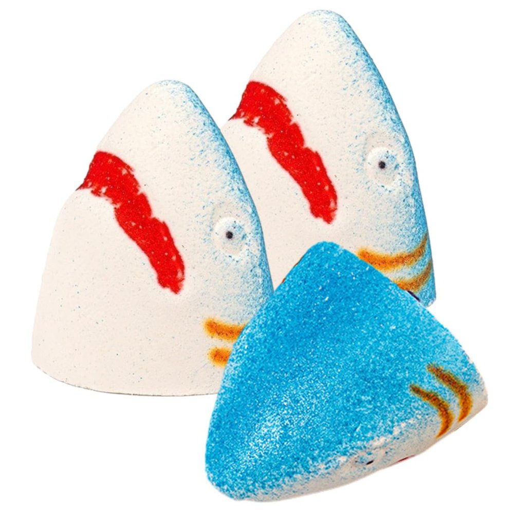 CALLARON 3pcs Shark Bath Salt Essential Oils Aroma Bubble Bath Salt for Boys and Girls Rich Foaming Bathing for Relaxing Showers and Fun Time