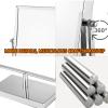 BINGOHM Double-Sided Vanity Mirror, Elegant Desk Mirror for Makeup with Swivel Design, 2X/3X Magnifying Cosmetic Mirror for Bedroom or Bathroom,2X,Silver view 3