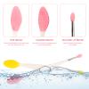 5 PCS Pore Scrubber for Face, 3 PCS Lip Scrub Brush, Pore Cleansing Brush, Nose Scrubber for Blackheads, Gentle Exfoliation, Makeup Skincare Removal, Cleansing and Massage view 3
