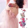 12Pcs Fake Temporary Tattoos Flower Girls Rose Peony Flash Waterproof Body Arm Art Shoulder DIY Women Sleeve Sticker view 3